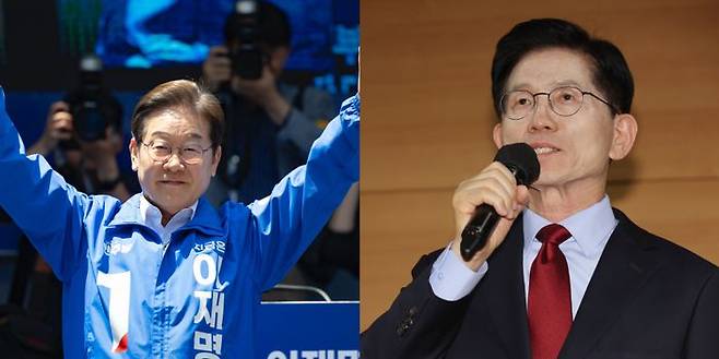 이재명(왼쪽) 더불어민주당 대통령 후보와 김문수 국민의힘 대통령 후보. ⓒ연합뉴스