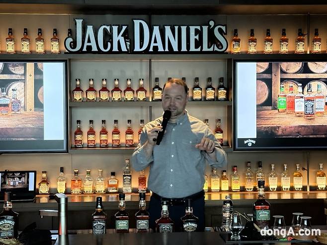 크리스 플렛처 잭 다니엘스 마스터 디스틸러/사진=김상준 기자.