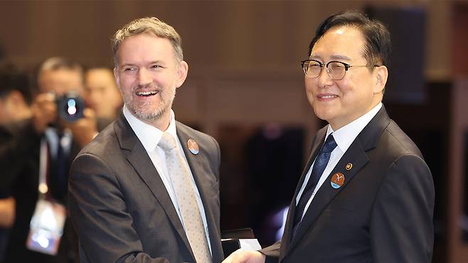 그리어 대표 만난 정인교 통상교섭본부장