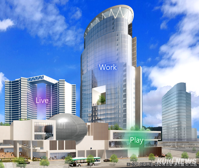 오산시가 추진하는 세교터미널부지 복합개발사업 조감도.&nbsp; &nbsp;오산시 제공