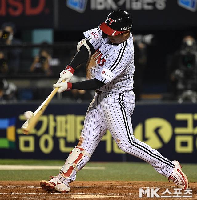 문보경은 14일 잠실 키움전에서 맹타를 휘둘렀다. 사진(잠실 서울)=천정환 기자