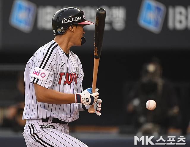 14일 잠실 키움전에서 큰 존재감을 드러낸 LG 송찬의. 사진(잠실 서울)=천정환 기자
