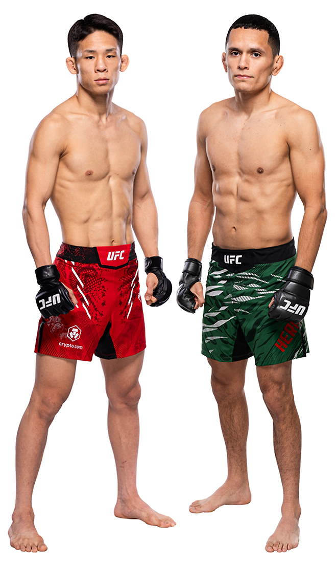 Road to UFC 시즌1 플라이급 토너먼트 우승자 박현성, 제1회 국제종합격투기연맹 세계선수권대회 플라이급 금메달리스트 카를로스 에르난데스. 사진=TKO