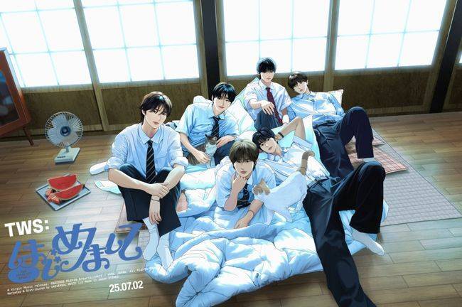 투어스(TWS) 일본 첫 싱글 앨범 'Nice to see you again, はじめまして(하지메마시테) 오피셜 포토. 플레디스엔터테인먼트