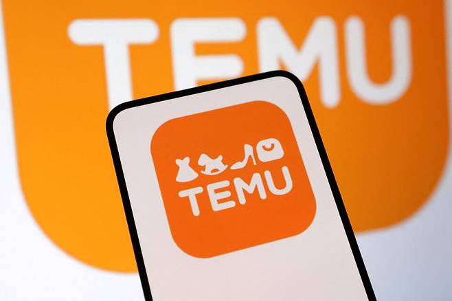 중국 이커머스 플랫폼 테무 앱 화면과 아이콘 ⓒ로이터 연합뉴스