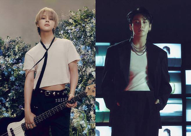 방탄소년단 지민(왼쪽)과 정국(사진=빅히트 뮤직)