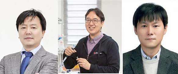 왼쪽부터 최영기 IBS 신변종바이러스연구센터 연구센터장(교신저자), 구본경 IBS 유전체교정연구단장(교신저자), 김현준 IBS 신변종 바이러스 연구센터 선임연구원(제1저자)(과학기술정보통신부 제공)