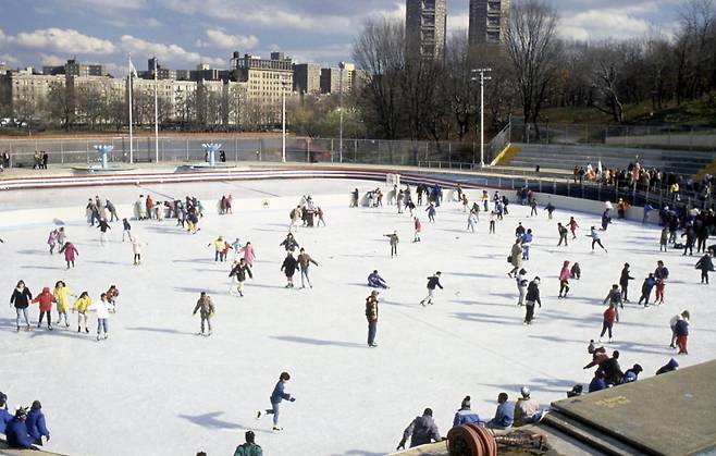 1987년 센트럴파크 내 라스커 링크의 모습./센트럴파크