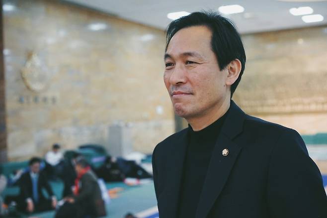 우상호 민주당 공공선대위원장 (사진, 우 선대위원장 SNS)