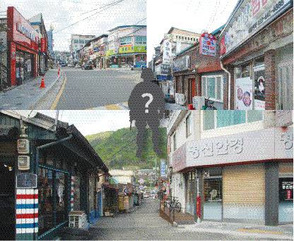 ▲ 한때 군 장병과 가족 등 많은 인파로 북적이던 화천 사내면 중심 시가지가 한산하기만 하다.