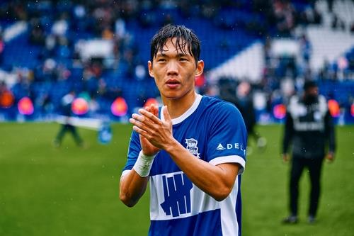버밍엄시티에서 유럽프로축구 데뷔전을 치른 이명재. 사진[연합뉴스]
