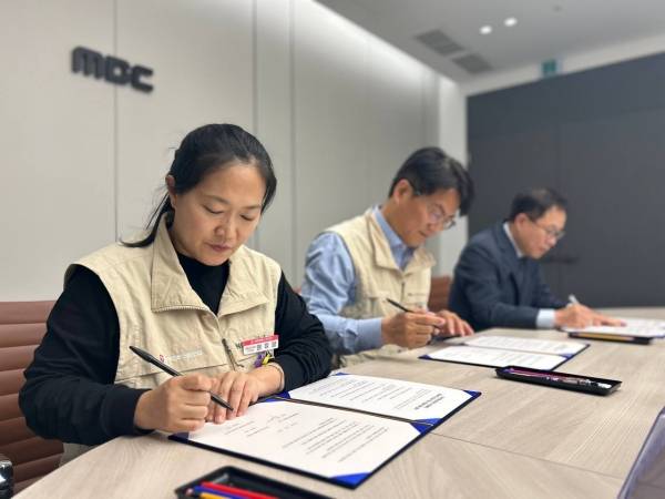 ▲목포MBC와 전국언론노동조합 방송작가지부 단체협약식. 사진=방송작가지부