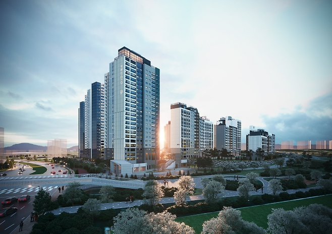 동탄 포레파크 자연&푸르지오 야경 투시도 [제공=리얼투데이]