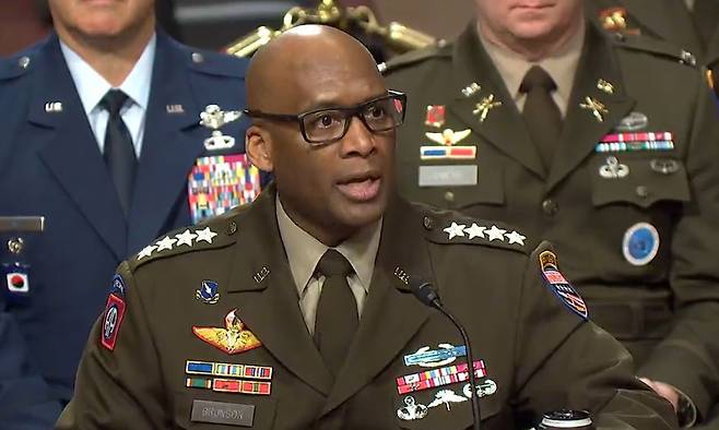 제이비어 브런슨 주한미군사령관. 미 국방부 홈페이지 캡처