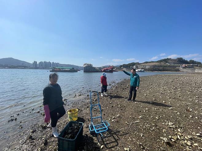 패류독소 피해 예방 현장점검 현장 ⓒ통영시