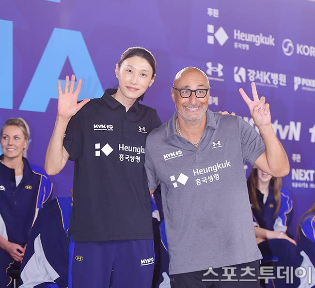 김연경-아본단자 감독 / 사진=권광일 기자