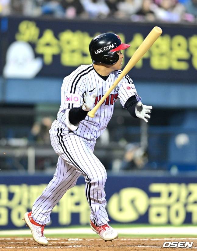 함창건의 타격 모습.