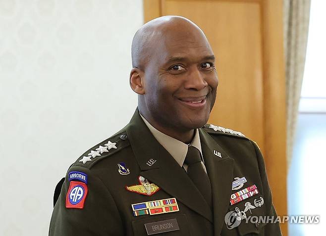 브런슨 주한미군사령관 [대통령실통신사진기자단. 연합뉴스 자료사진]