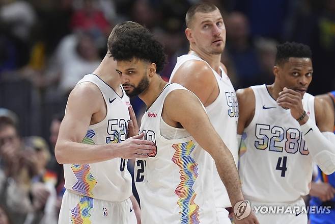 덴버 너기츠 선수들 [AP=연합뉴스. 재판매 및 DB 금지]