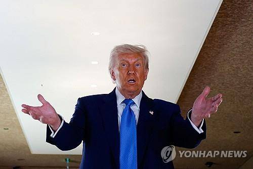 트럼프 미국 대통령 (아부다비[아랍에미리트]=연합뉴스 재판매 및 DB금지)