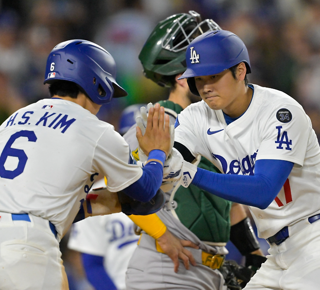 김혜성과 오타니. 연합외신