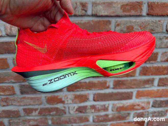 나이키 알파플라이3 중창시스템. 김상준 기자.