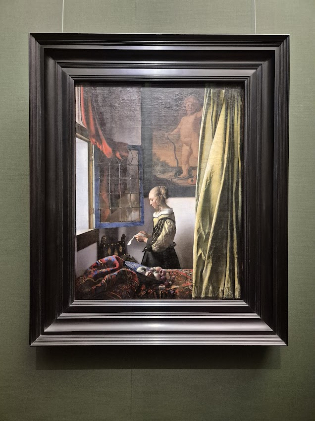 Johannes Vermeer [Brieflesendes Mädchen am offenen Fenster], 1657–1659 ©김슬기