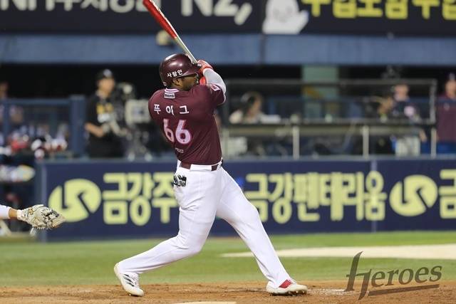 17일 울산 NC전에서 장타력을 과시한 푸이그. 사진=키움 제공