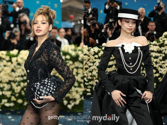 그룹 블랙핑크 멤버 리사(왼쪽), 제니 / 게티이미지코리아