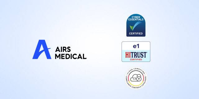 [서울=뉴시스] 에어스메디컬은 영국 정부 주관 '사이버 에센셜(Cyber Essential)', 미국 의료정보 보안 표준 'HITRUST e1', 독일 연방 정보보안청(BSI)의 'C5 Type 1' 등 3개의 글로벌 정보보안 인증을 잇달아 취득했다고 15일 발표했다. (사진=에어스메디컬 제공) 2025.05.15. photo@newsis.com *재판매 및 DB 금지