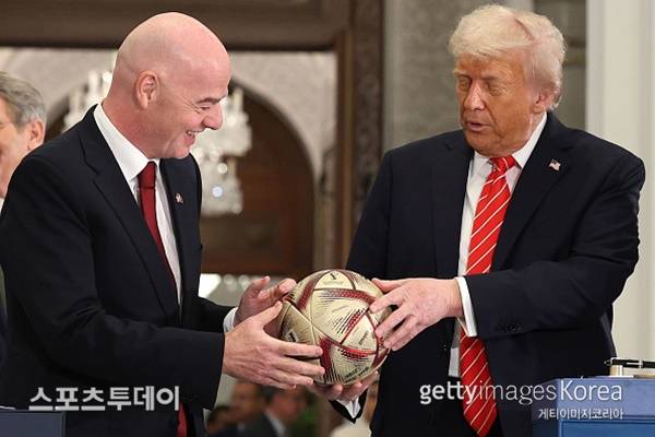 인판티노 회장-트럼프 대통령 / 사진=Gettyimages 제공