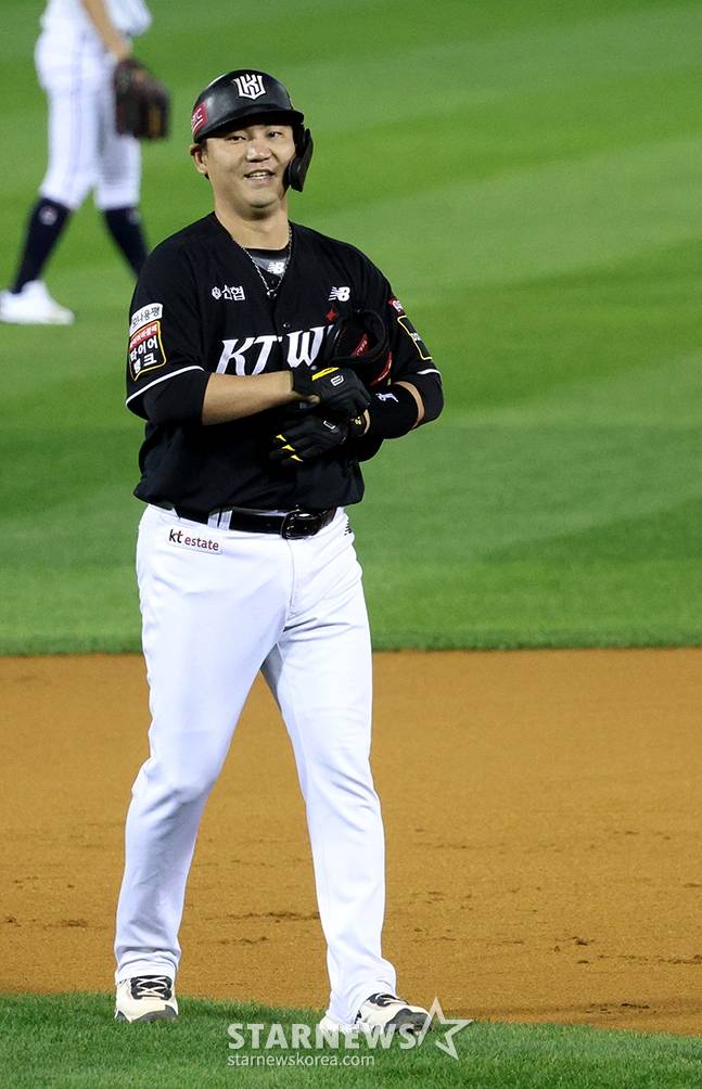 KT 장성우. /사진=김진경 대기자