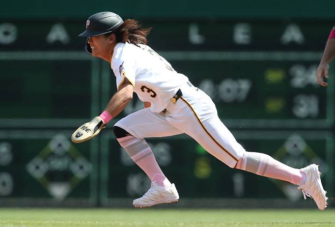 피츠버그 파이리츠 배지환이 17일 피츠버그 산하 트리플A 인디애나 폴리스로 이동했다. 지난 10일 빅리그에 콜업된 이후 일주일 만에 다시 트리플A로 내려가게 됐다. REUTERS 연합뉴스