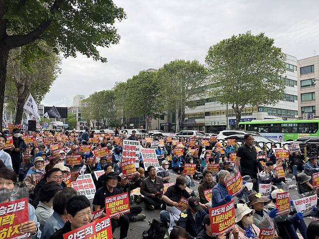촛불행동 집회 [촬영 장보인]