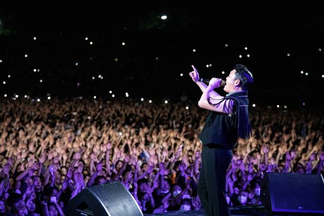 ▲ 지난 2023년 청주대 우암대동제에서 공연을 펼치고 있는 가수 싸이. /청주대 제공