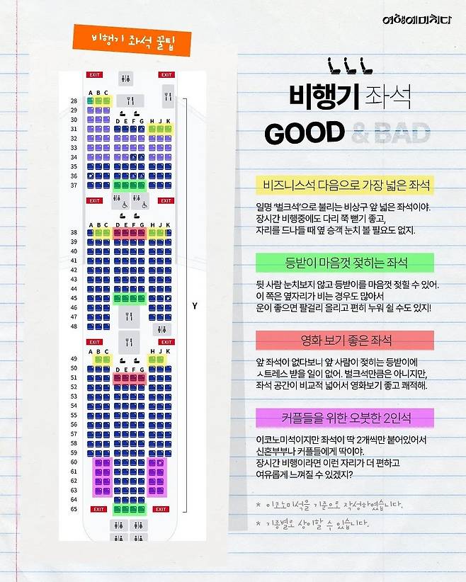 대한항공 기장이 추천하는 비행기 좌석 꿀팁