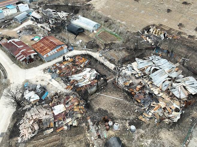 경북 영양 포산리 주택 피해 현장. 기후위기기록단