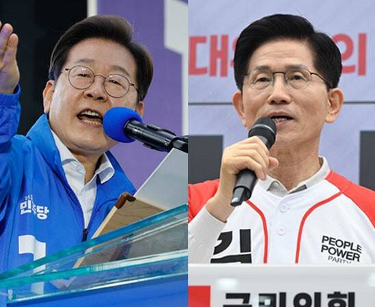 (왼쪽부터)더불어민주당 이재명·국민의힘 김문수 대선 후보. 연합뉴스