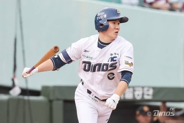 18일 울산 키움전에서 결승타를 친 박민우. 사진=NC 제공