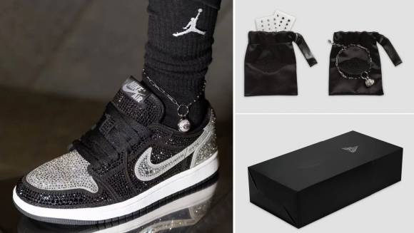 우먼스 에어 조던 1 로우 OG x 스와로브스키 크리스털. 출처=나이키