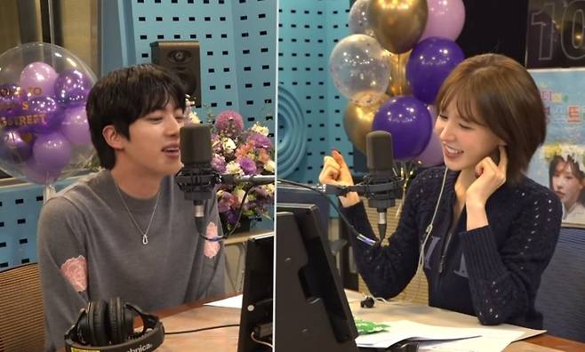 BTS진(왼쪽), 레드벨벳 웬디. SBS 파워FM ‘웬디의 영스트리트’ 캡처