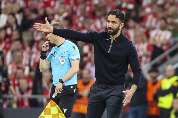 ▲ 후벵 아모림 감독은 3-0 승리에도 홈 2차전에서 결과가 달라질 수 있다며 경계했다. ⓒ연합뉴스/EPA/REUTERS