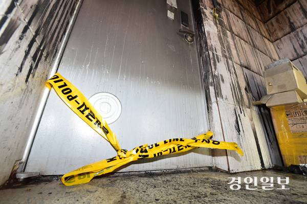 27일 오전 인천시 서구 심곡동의 한 빌라에 폴리스라인이 설치 되어 있다. 2025.2.27 /조재현기자 jhc@kyeongin.com