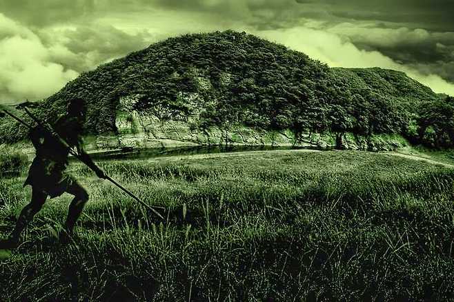 반구대 풍경.김양수 작