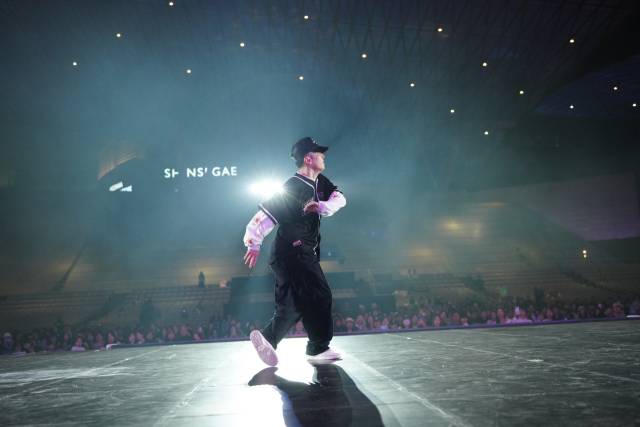 힙합에서 1등을 한 '오천' 신승훈 경연 모습. 청년문화진흥협회 제공