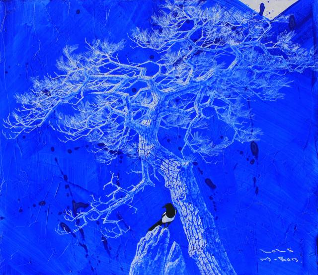 구명본 'pine tree'(2025). 레오앤 갤러리 제공