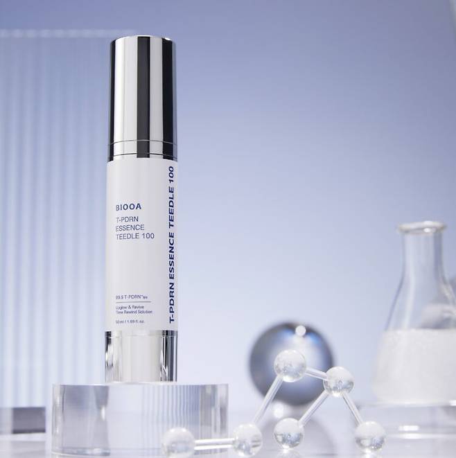 BIOOA가 자체 개발한 T-PDRN를 기반으로 한 에센스 티들(Teedle). [사진=바이오아]