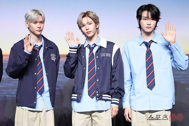 첫 정규 앨범 '오디세이(ODYSSEY)' 프레스 프리미어에 참석한 그룹 라이즈. ⓒ이혜영 기자 lhy@hankooki.com