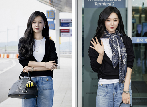 김지원, 하이 주얼리로 완성한 럭셔리 공항패션 사진제공: 불가리