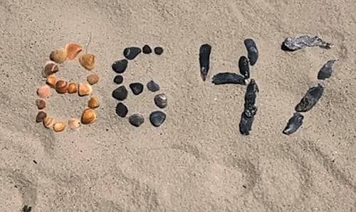 제임스 코미 전 FBI 국장이 조개껍데기로 ‘8647’이라고 쓴 사진을 올렸다. /인스타그램